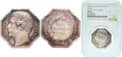 World Coins - France 1831 Jeton-Napoleon III Consell Municipal De Senlis Silver  NGC MS 62