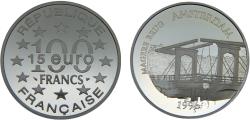 World Coins - France Fifth Republic 1996 100 Francs Magere Brug, Amsterdam