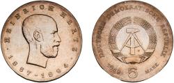World Coins - Germany German Democratic Republic Democratic republic 1969 5 Mark (Heinrich Hertz) Copper-nickel (100268) 12.07g UNC KM 23