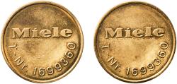World Coins - Germany Federal Republic ND Token - Wertmarke Laundry Token - Miele (1699360) Brass Berlin Mint 5.8g UNC