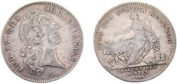 World Coins - France Kingdom 1748 Jeton - Louis XV, Émission de 1747 Silver 8.1g VF F3864