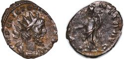 Ancient Coins - Rome Roman Empire Gallic Empire 270 - 271 BI Antoninianus - Victorinus (PROVIDENTIA AVG) Billon 2.85g XF RCV III 11178 RIC V.2 61 AGK 19