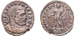 Ancient Coins - Rome Roman Empire 312 - 313 RS AE Follis - Licinius I (GENIO POPVLI ROMANI) Bronze Rome Mint 4.66g XF RIC 294c