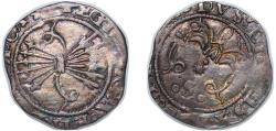 World Coins - Spain Kingdom ND (1474 - 1504) ½ Real - Ferdinandus V and Elisabet I (Seville) Silver (.931) Seville Mint 1.62g XF  Cal 467