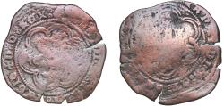 World Coins - Spain Kingdom 1552 - 1566 4 Maravedis - In the name of Ferdinand V and Isabella I Billon (.019 silver) 7.88g VF