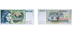 World Coins - Yugoslavia Socialist Federal Republic 1988 50 000 Dinara Paper UNC  P 96