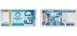 World Coins - Peru Republic 1988 10 000 Intis Paper UNC P 140