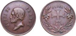 World Coins - France ND (1835-1840) Token - Henri de France (Fides Spes) Bronze 5.9g XF