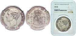 World Coins - Spain Kingdom 1877 