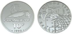 World Coins - France Fifth Republic 1996 10 Francs World Cup
