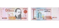 World Coins - Uruguay Oriental Republic of Uruguay 1989 2000 Nuevos Pesos Paper (16000000) UNC P 68 Rot C 29A