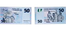 World Coins - Nigeria Republic 2007 50 Naira Paper AU P 35