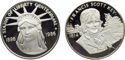 World Coins - United States Federal republic 1986 Medal Francis Scottkey