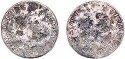 World Coins - Mexico Spanish colony 1805 TH 8 Reales - Charles IV Silver (.903) Mexico City Mint 25.76g VF Chopmarked KM 109