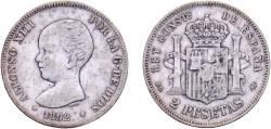 World Coins - Spain Kingdom 1892 