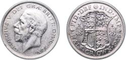 World Coins - Great Britain Kingdom 1928 ½ Crown - George V (4th type) Silver (.500) (18762700) 14.2g XF KM 835 Sp 4037