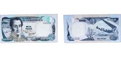 World Coins - Colombia Republic 1995 1000 Pesos Paper AU P 438