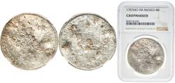 World Coins - Mexico Spanish colony 1787 Mo FM 8 Reales - Carlos III “Very clear Southeast Asian chopmarks. Both obverse and reverse show a circular stamp with four petal-like segments inside,
