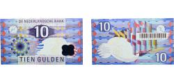 World Coins - Netherlands 1997 10 Gulden (IJsvogel) Paper UNC  P 99 Plomp PL48