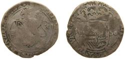 World Coins - Low countries feudal Duchy of Brabant Spanish possession 1650 1 Schelling - Philip IV Silver (.582) Antwerp Mint 5.1g VF GH 333-1 KM 52.1 Vanhoudt 648-AN