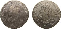 World Coins - France Kingdom 1732 I 1 Écu - Louis XV Silver (.917) Limoges Mint (89198) 29.1g VF Dy royales 1675 GadR 321 KM 486 Ciani 2117