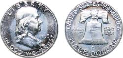 Us Coins - United States Federal republic 1963 ½ Dollar "Franklin Half Dollar" Silver (.900) United States Mint of Philadelphia (25239645) 12.43g PF KM 199 Schön 200