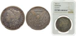 Us Coins - United States Federal republic 1896 1 Dollar "Morgan Dollar" Silver (.900) (.100 copper) Philadelphia Mint (9967000) 26.73g NGC VF Cleaned KM 110