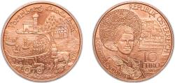 World Coins - Austria Second Republic 2013 10 Euros (Vorarlberg) Copper Münze Österreich (130000) 14.9g UNC KM 3224
