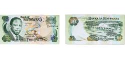 World Coins - Botswana Republic 2007 10 Pula Paper UNC P 24