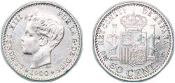 World Coins - Spain Kingdom 1900 