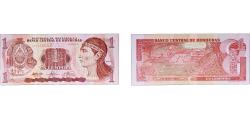 World Coins - Honduras Republic 2003 1 Lempira (Without vertical bar) Paper UNC P 68