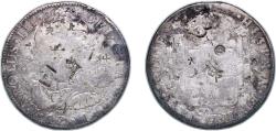 World Coins - Mexico Spanish colony 1781 FF 8 Reales - Charles III (天, 上,羊,東) Silver (.903) Mexico City Mint 26.53g F Chopmarked KM 106