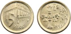 World Coins - Spain Kingdom Juan Carlos I 1995 5 Pesetas Autonomous communities of Spain, Asturias