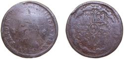 World Coins - Spain Kingdom 1820 J 8 Maravedis - Fernando VII (Jubia,2nd portrait) Copper Jubia Mint 10g VF KM 491