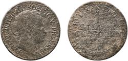 World Coins - Germany Kingdom of Prussia 1823 A 1 Silber Groschen - Friedrich Wilhelm III Billon (.222 silver) Berlin Mint 1.54g F  AKS 27 Olding FR 186, 200 KM 410 Neum 73 Schr 447-81