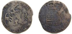 World Coins - Low countries feudal Duchy of Brabant Spanish possession 1624 1 Schelling - Philip IV (Antwerp) Silver (.582) Antwerp Mint 5.0g VF GH 333-1 KM 52.1 Vanhoudt 648-AN