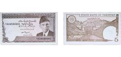 World Coins - Pakistan Islamic Republic 1983 - 1999 5 Rupees Paper UNC P 38