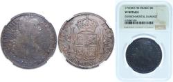 World Coins - Mexico Spanish colony 1792 FM 8 Reales - Carlos IV Silver (.903) 27.07g NGC VF KM 109