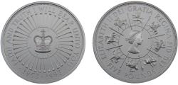 World Coins - United Kingdom Elizabeth II 1993 5 Pounds 40th Coronation Jubilee