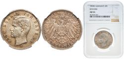 World Coins - Germany Kingdom of Bavaria German states 1904 D 2 Mark - Otto Silver (.900) Munich Mint (2320238) 11.11g NGC AU 55  KM 913 AKS 204 J 45