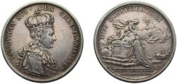 World Coins - France Kingdom 1775 Medal - LOUIS XVI, SACRE À REIMS Silver 15.2g XF F7914