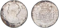 World Coins - Bolivia Spanish colony 1783 PTS PR 8 Reales - Charles III Silver (.903) Potosi Mint 26.5g F KM 55