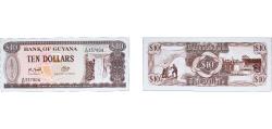 World Coins - Guyana Republic 1992 10 Dollars Paper UNC P 23