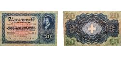 World Coins - Switzerland Federal State 1947 20 Francs (3rd series) Paper XF  P 39 TBB 324 Richt/Kunz CH29