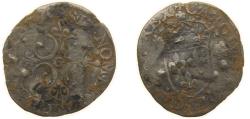 World Coins - France Kingdom 1568 G Sol Parisis - Charles IX Silver (.529) Poitiers Mint 1.2g VF Dy royales 1083