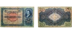 World Coins - Switzerland Federal State 1939 20 Francs (3rd series) Paper VF  P 39 TBB 324 Richt/Kunz CH29
