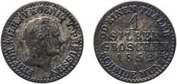 World Coins - Germany Kingdom of Prussia 1852 A 1 Silbergroschen - Frederick William IV Billon (.222 silver) Berlin Mint 1.99g VF  AKS 85 Old/Mue 2 321, 325 Jaeg 9 Pr 66 KM 435 Neum 14