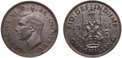World Coins - Great Britain United Kingdom George VI 1941 1 Shilling Scottish crest 5.66g