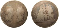World Coins - France Kingdom 1770 Medal - Marriage of the Dauphin with Marie-Antoinette Silver (.900) 27.7g VF Divo LXV 177