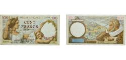 World Coins - France Third Republic 1941 100 Francs - Sully (type 1939) Paper XF Holed  P 94 Fay 26 BDF 193903